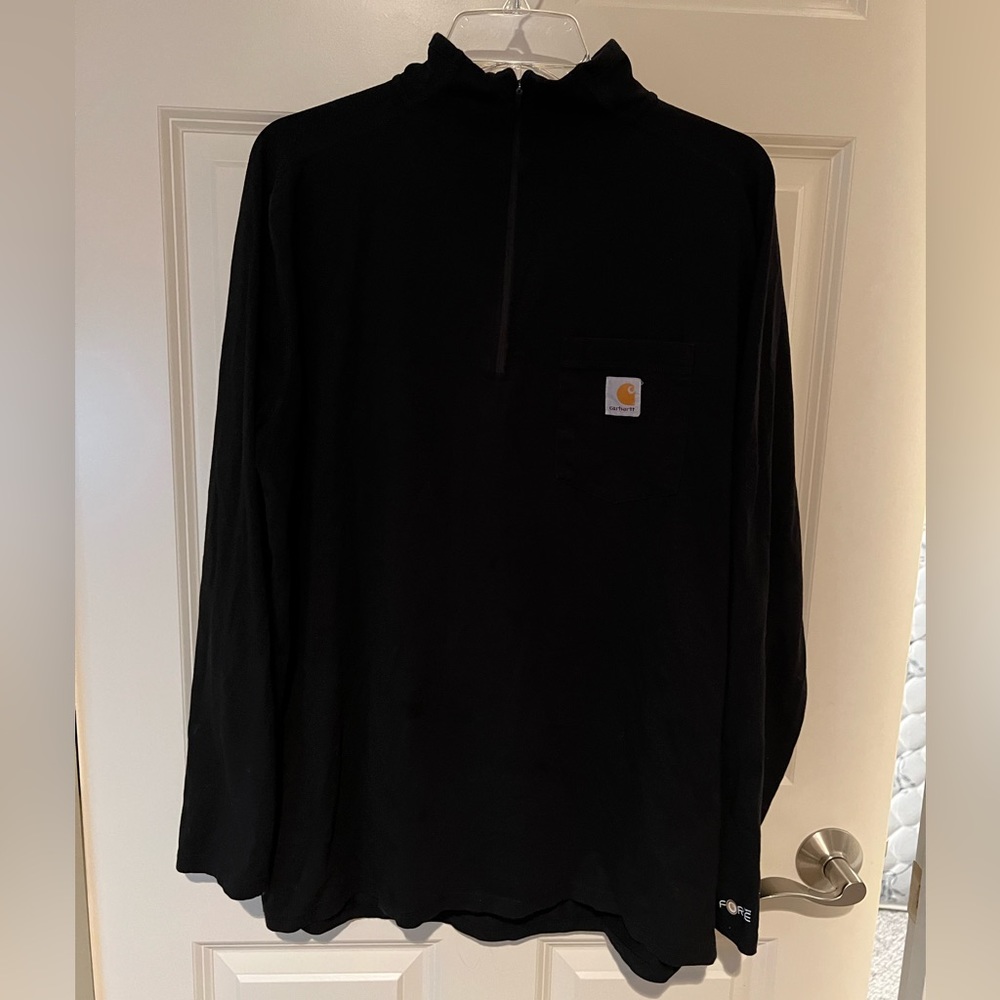 Carhartt Black Zip-Up Pullover